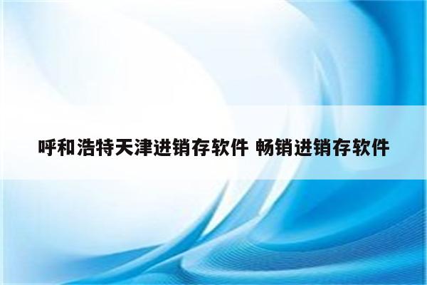 呼和浩特天津进销存软件 畅销进销存软件