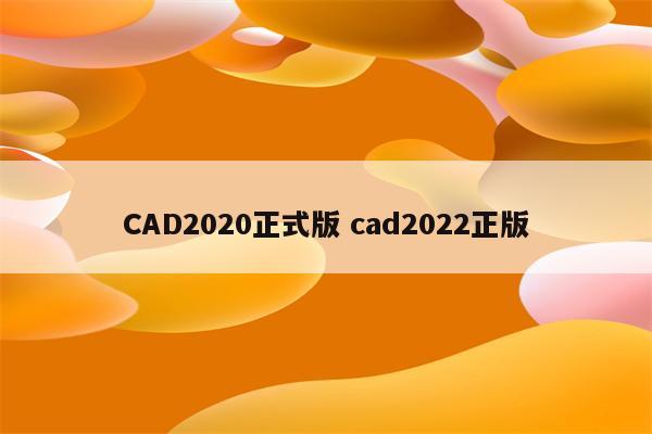 CAD2020正式版 cad2022正版