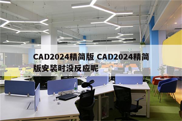 CAD2024精简版 CAD2024精简版安装时没反应呢