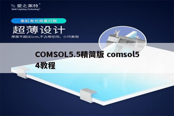 COMSOL5.5精简版 comsol54教程