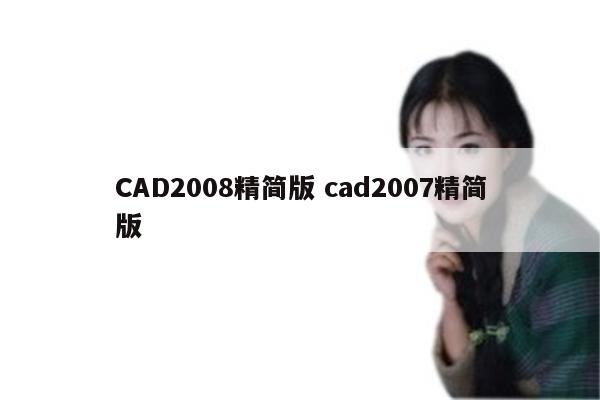 CAD2008精简版 cad2007精简版