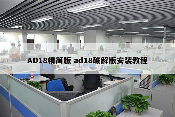 AD18精简版 ad18破解版安装教程