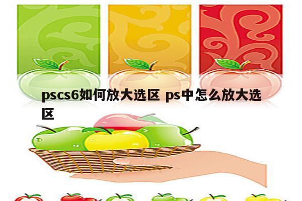 pscs6如何放大选区 ps中怎么放大选区