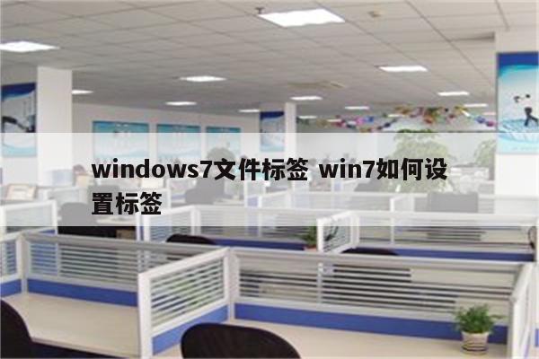 windows7文件标签 win7如何设置标签