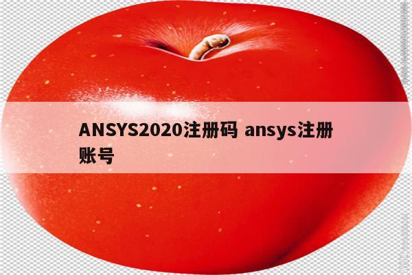 ANSYS2020注册码 ansys注册账号