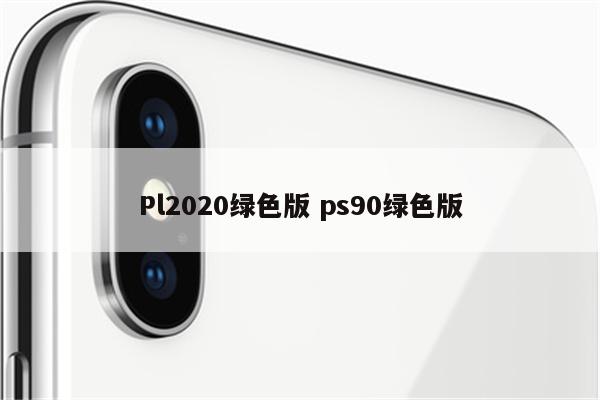 Pl2020绿色版 ps90绿色版