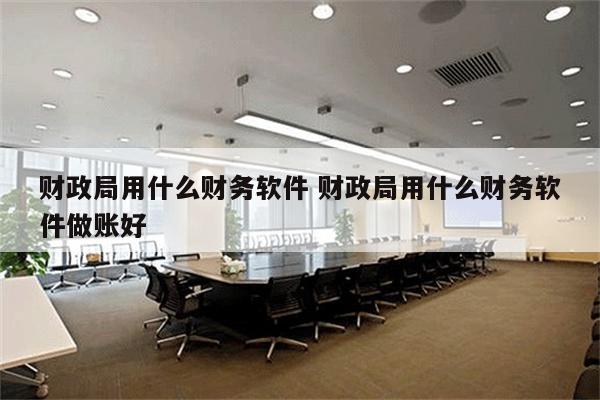 财政局用什么财务软件 财政局用什么财务软件做账好