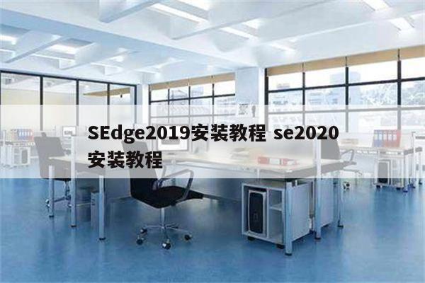 SEdge2019安装教程 se2020安装教程