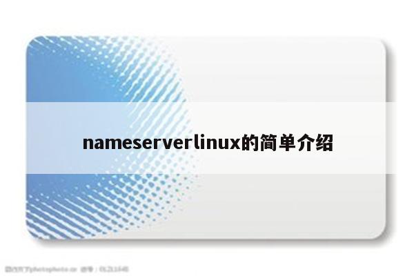 nameserverlinux的简单介绍