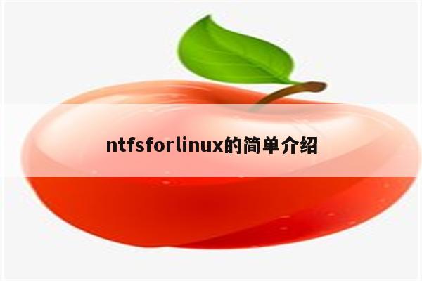 ntfsforlinux的简单介绍