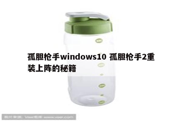 孤胆枪手windows10 孤胆枪手2重装上阵的秘籍