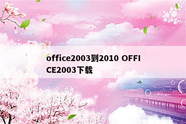 office2003到2010 OFFICE2003下载