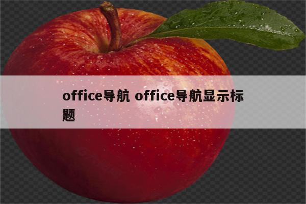 office导航 office导航显示标题