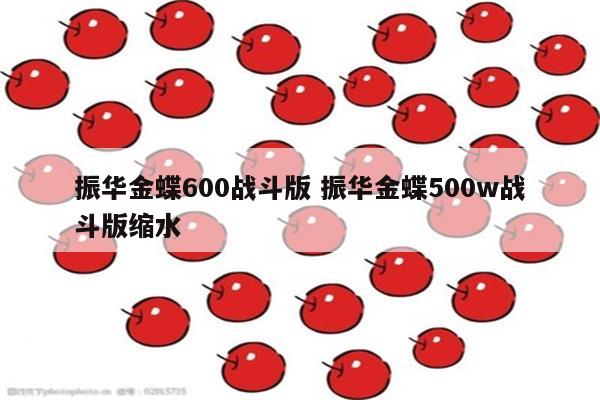 振华金蝶600战斗版 振华金蝶500w战斗版缩水