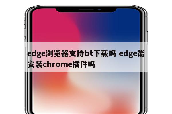 edge浏览器支持bt下载吗 edge能安装chrome插件吗