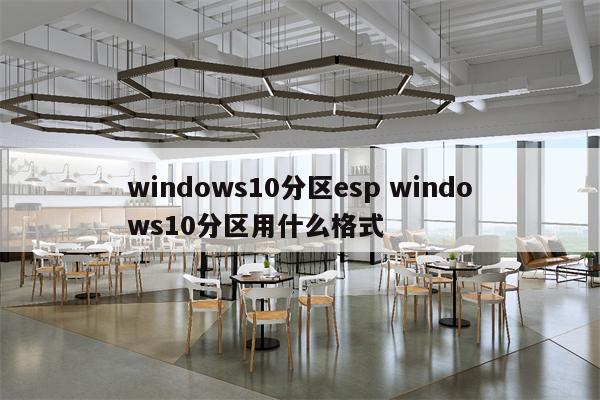 windows10分区esp windows10分区用什么格式