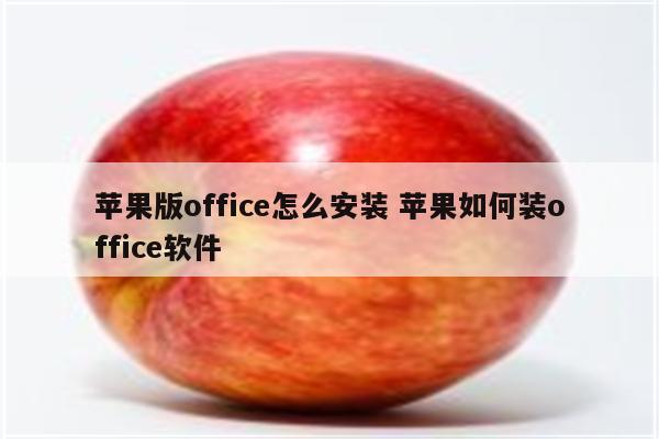 苹果版office怎么安装 苹果如何装office软件