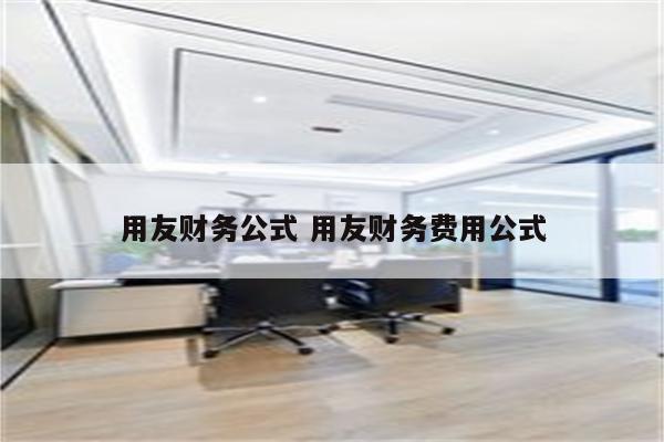 用友财务公式 用友财务费用公式