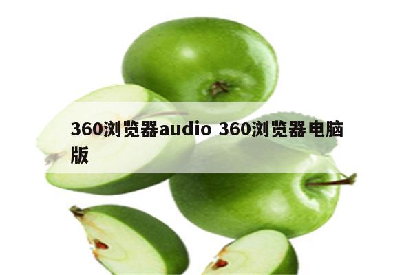 360浏览器audio 360浏览器电脑版