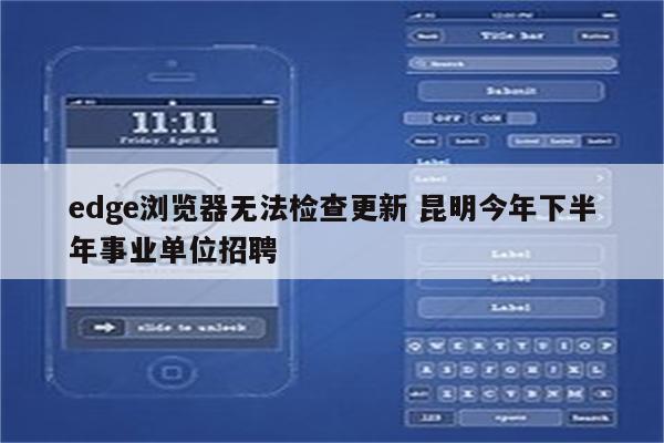 edge浏览器无法检查更新 昆明今年下半年事业单位招聘