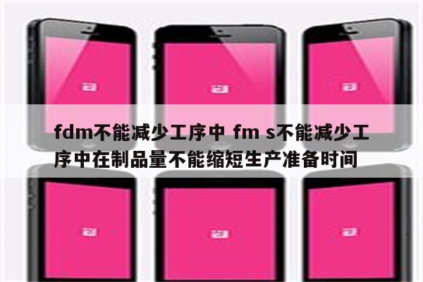 fdm不能减少工序中 fm s不能减少工序中在制品量不能缩短生产准备时间