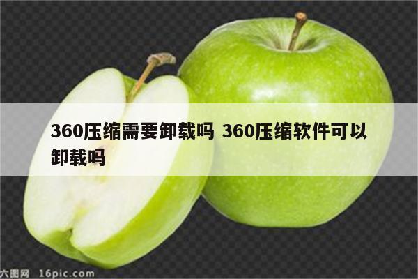 360压缩需要卸载吗 360压缩软件可以卸载吗