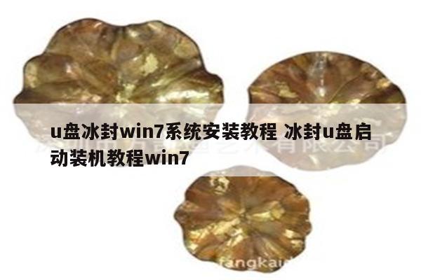 u盘冰封win7系统安装教程 冰封u盘启动装机教程win7