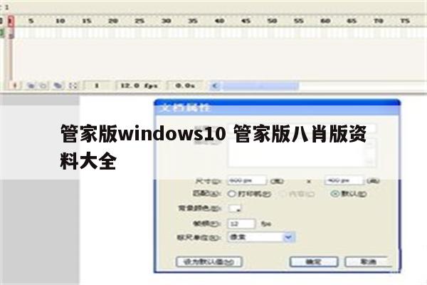 管家版windows10 管家版八肖版资料大全