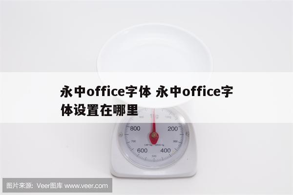 永中office字体 永中office字体设置在哪里