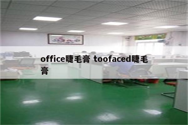 office睫毛膏 toofaced睫毛膏