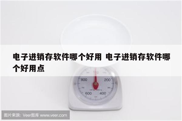 电子进销存软件哪个好用 电子进销存软件哪个好用点