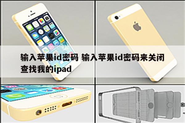 输入苹果id密码 输入苹果id密码来关闭查找我的ipad