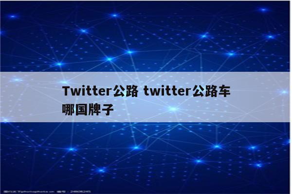 Twitter公路 twitter公路车哪国牌子