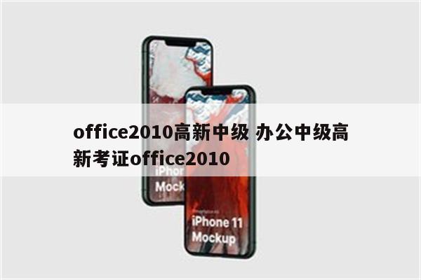 office2010高新中级 办公中级高新考证office2010