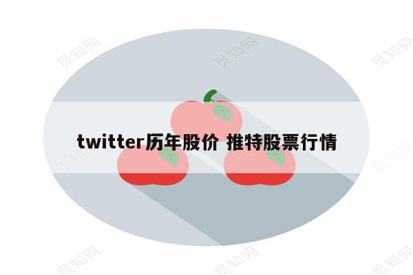 twitter历年股价 推特股票行情