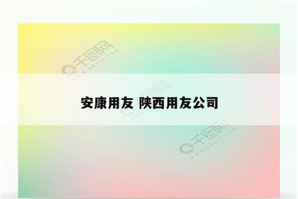 安康用友 陕西用友公司