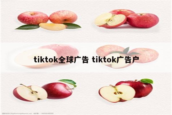 tiktok全球广告 tiktok广告户