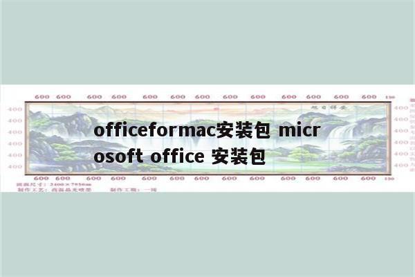 officeformac安装包 microsoft office 安装包