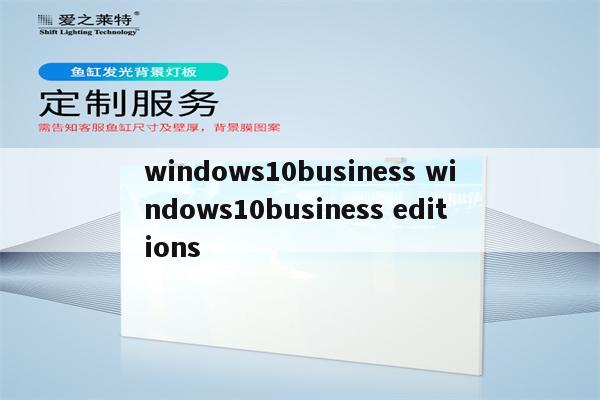 windows10business windows10business editions