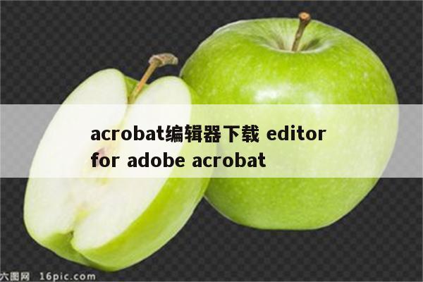 acrobat编辑器下载 editor for adobe acrobat