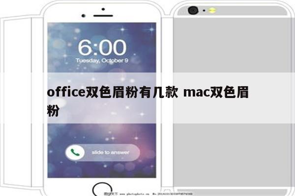 office双色眉粉有几款 mac双色眉粉