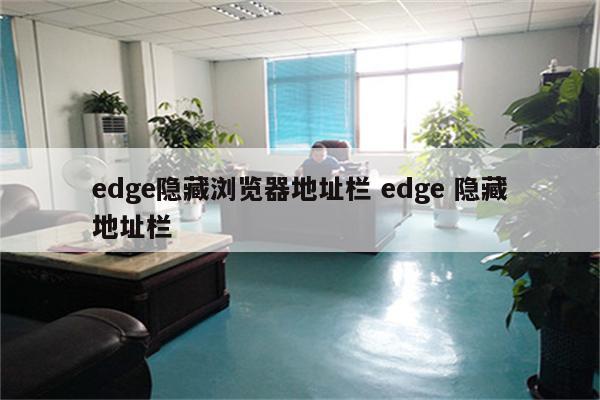 edge隐藏浏览器地址栏 edge 隐藏地址栏