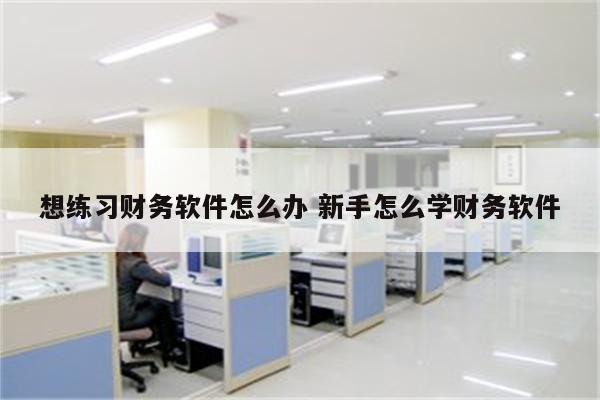 想练习财务软件怎么办 新手怎么学财务软件