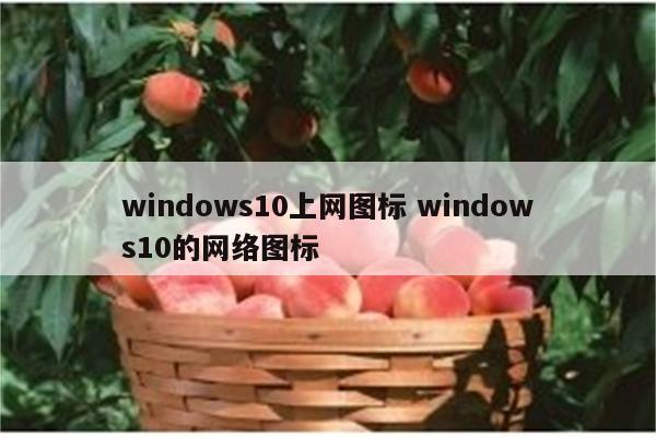 windows10上网图标 windows10的网络图标