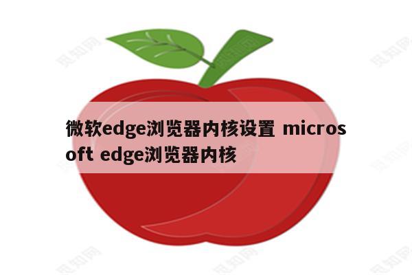 微软edge浏览器内核设置 microsoft edge浏览器内核
