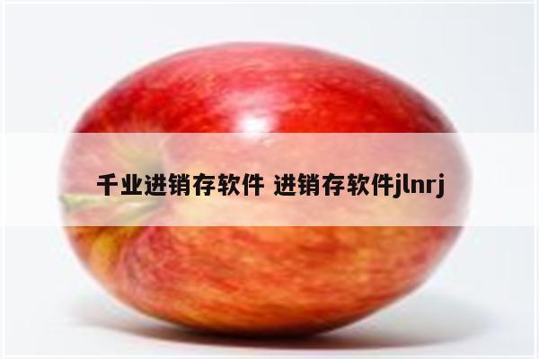 千业进销存软件 进销存软件jlnrj