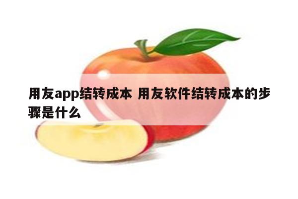 用友app结转成本 用友软件结转成本的步骤是什么