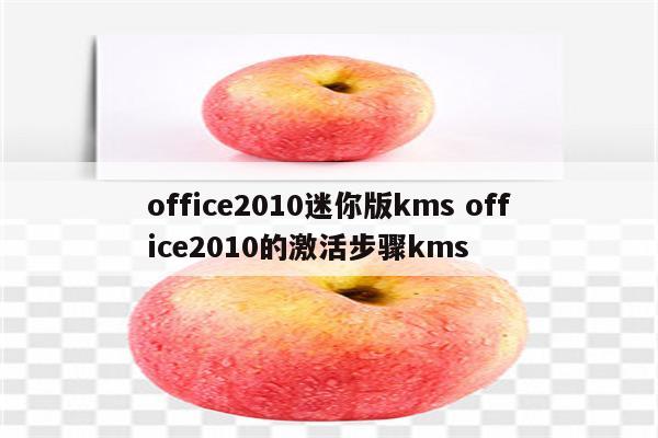 office2010迷你版kms office2010的激活步骤kms