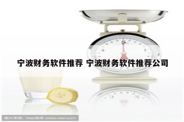 宁波财务软件推荐 宁波财务软件推荐公司