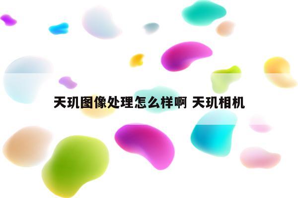 天玑图像处理怎么样啊 天玑相机